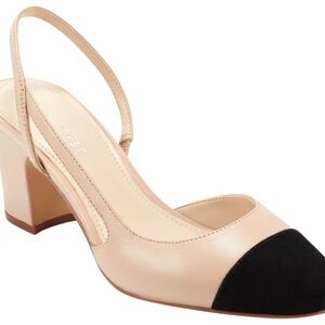 Marc Fisher Laynie Two-Tone Slingback Heels – Size 6.5